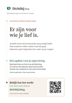 Poster Naasten: Er zijn voor wie je lief is.