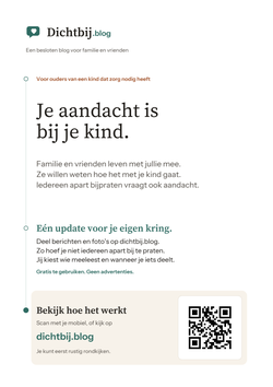 Poster Ouders: Je aandacht is bij je kind.
